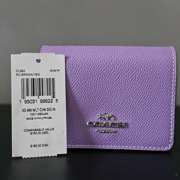 Coach Mini Wallet On A Chain With Signature Canvas Interior - Picture 5 of 5